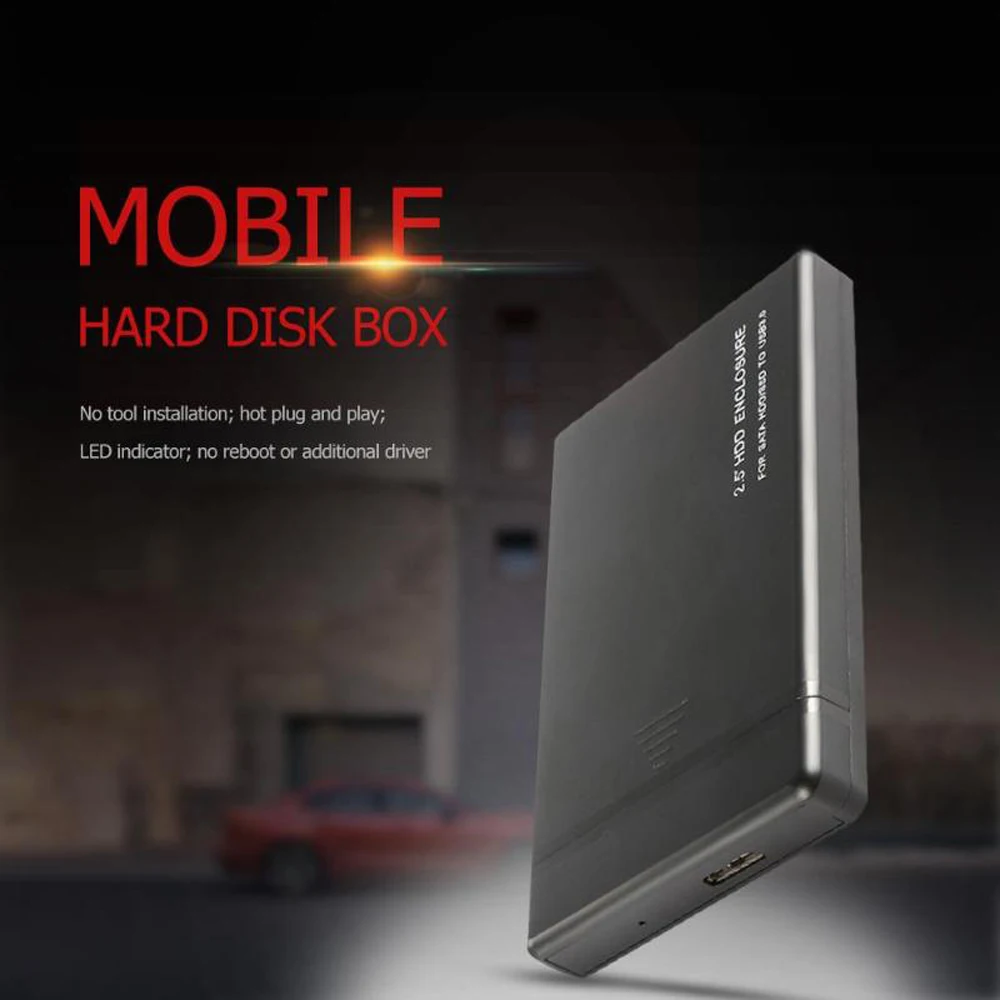 Жесткий диск 2 5 дюйма USB SATA внешний жесткий 6 Гбит/с Поддержка корпус для жесткого