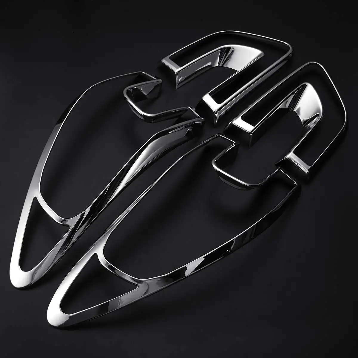 4 шт. хромированная рамка для заднего фонаря автомобиля Renault Kadjar 2015 2016 2017
