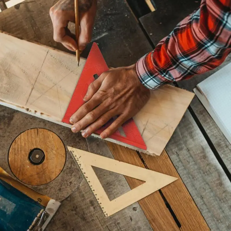 45 Degrees Angle Ruler Multi-function Triangle Square Protractor Meter for Carpenter Woodworking Measurement Tool |