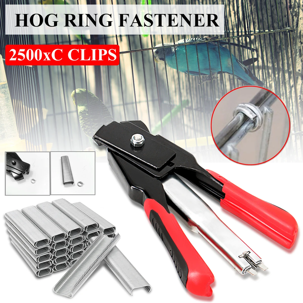 Клещи для домашних животных клещи клеток курицы птицы клейкой клетки с 2500 шт.