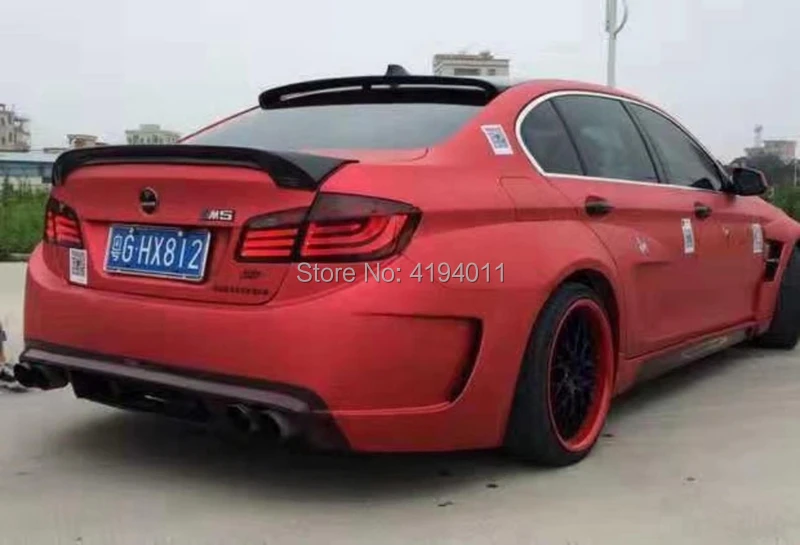 MONTFORD углеродного волокна задний спойлер на крыше хвост Багажник крыло для BMW F10 5