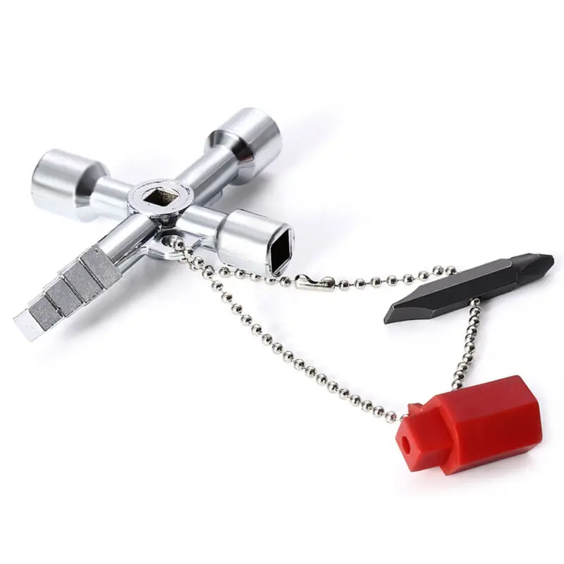 Ключ крестовой 5 в 1 для поездов электрических шкафов лифтов квадратных