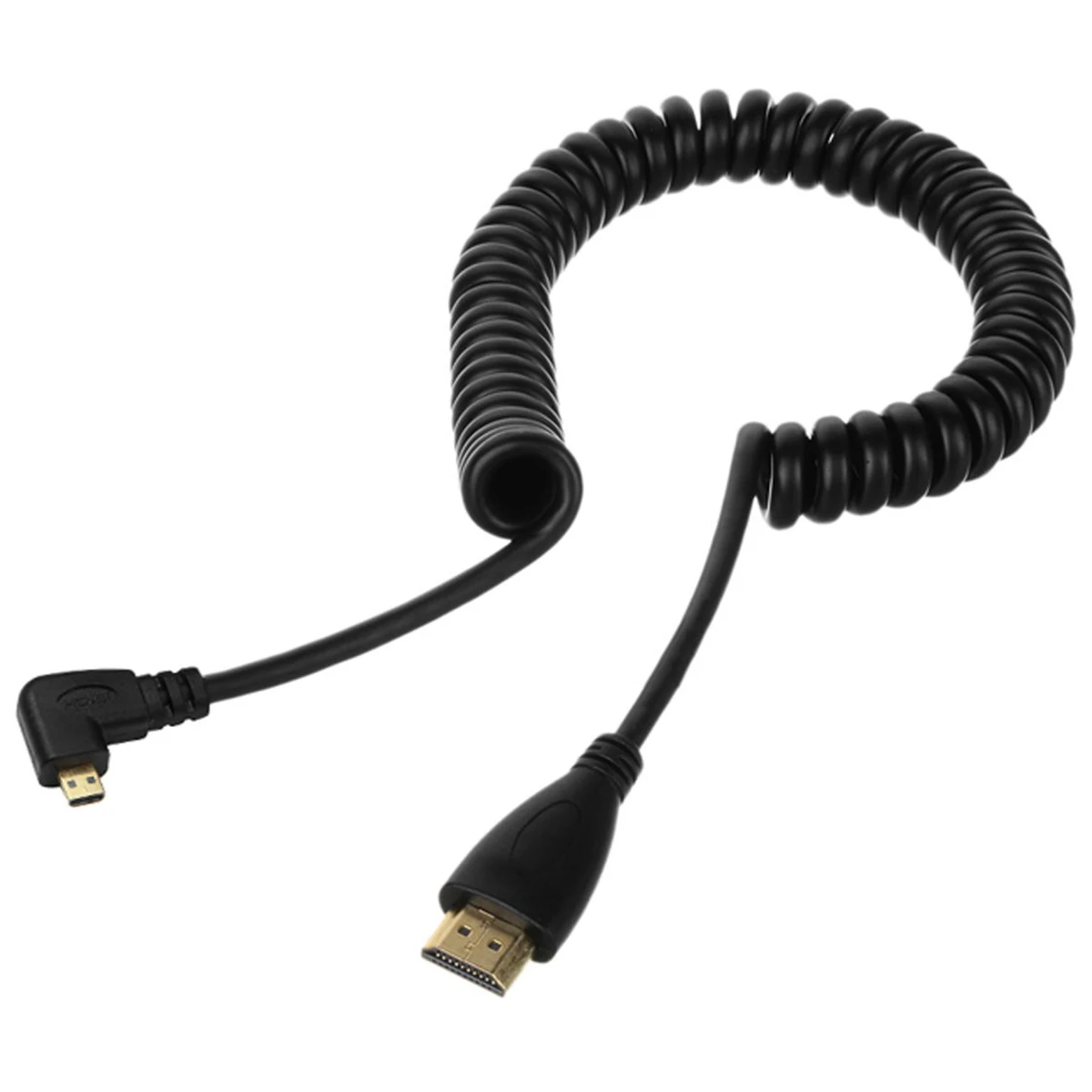 IG левый угловой микро HDMI к Мужской кабель растягивается длина для камер| |