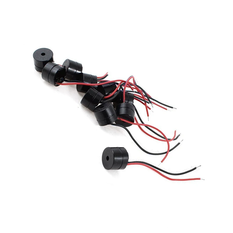 Новый 10 шт DC 12V проводной разъем Активный Электронный зуммер 85 дБ|Детали и
