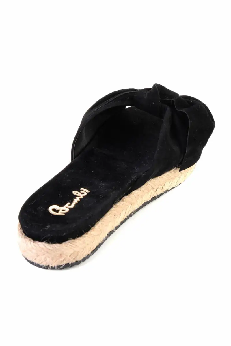 Bambi Black Female Slippers F0364110072 | Обувь
