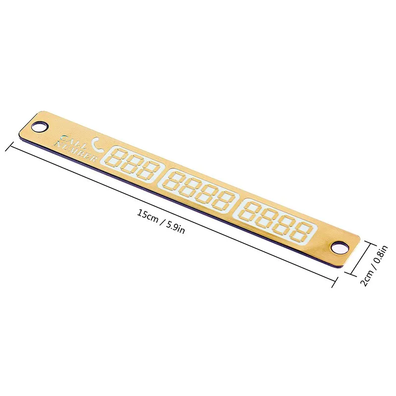 Временный телефон для стайлинга автомобиля с номером телефона светящийся ночник