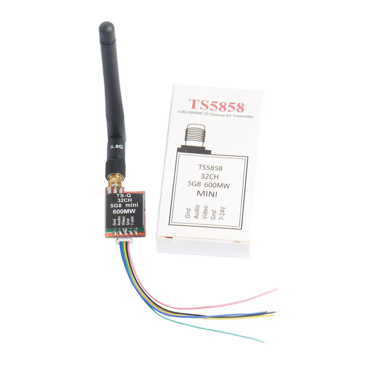 Топ 32 канала RC TS5858 32CH FPV Mini 5 8G 600mw беспроводной A/V передатчик Модуль для JL |