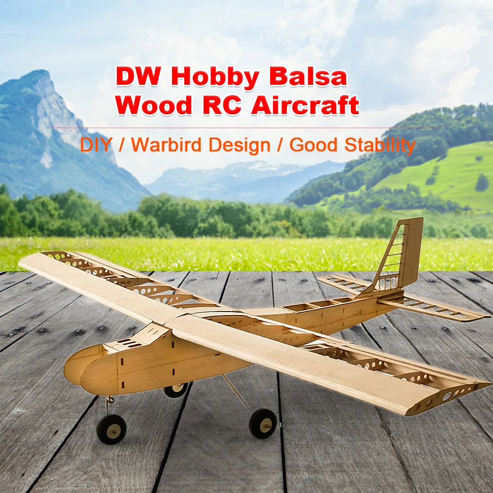DW Hobby T4001 Balsa деревянный 1550 мм разлет крыльев самолета радиоуправляемый самолет