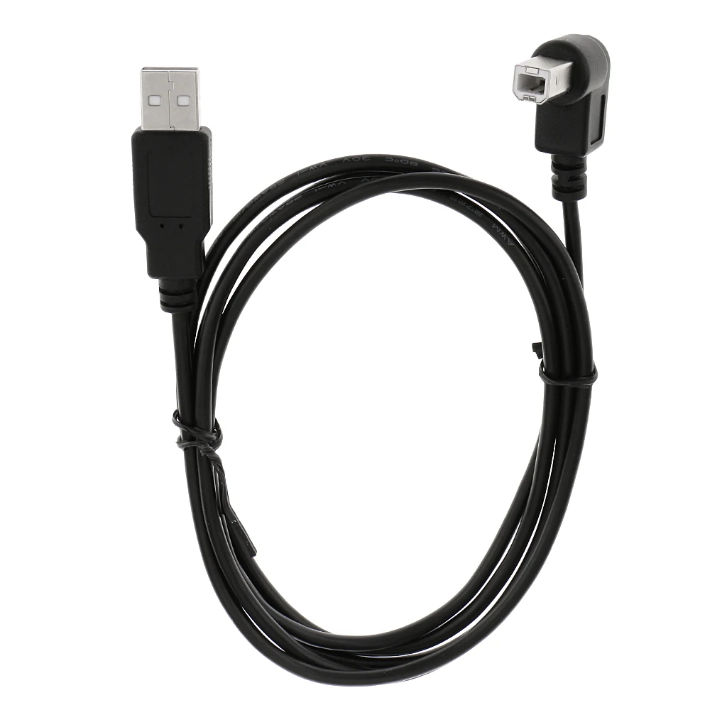 1 шт. кабель для принтера с разъемом USB 2 0 типа A Папа B и под углом 90