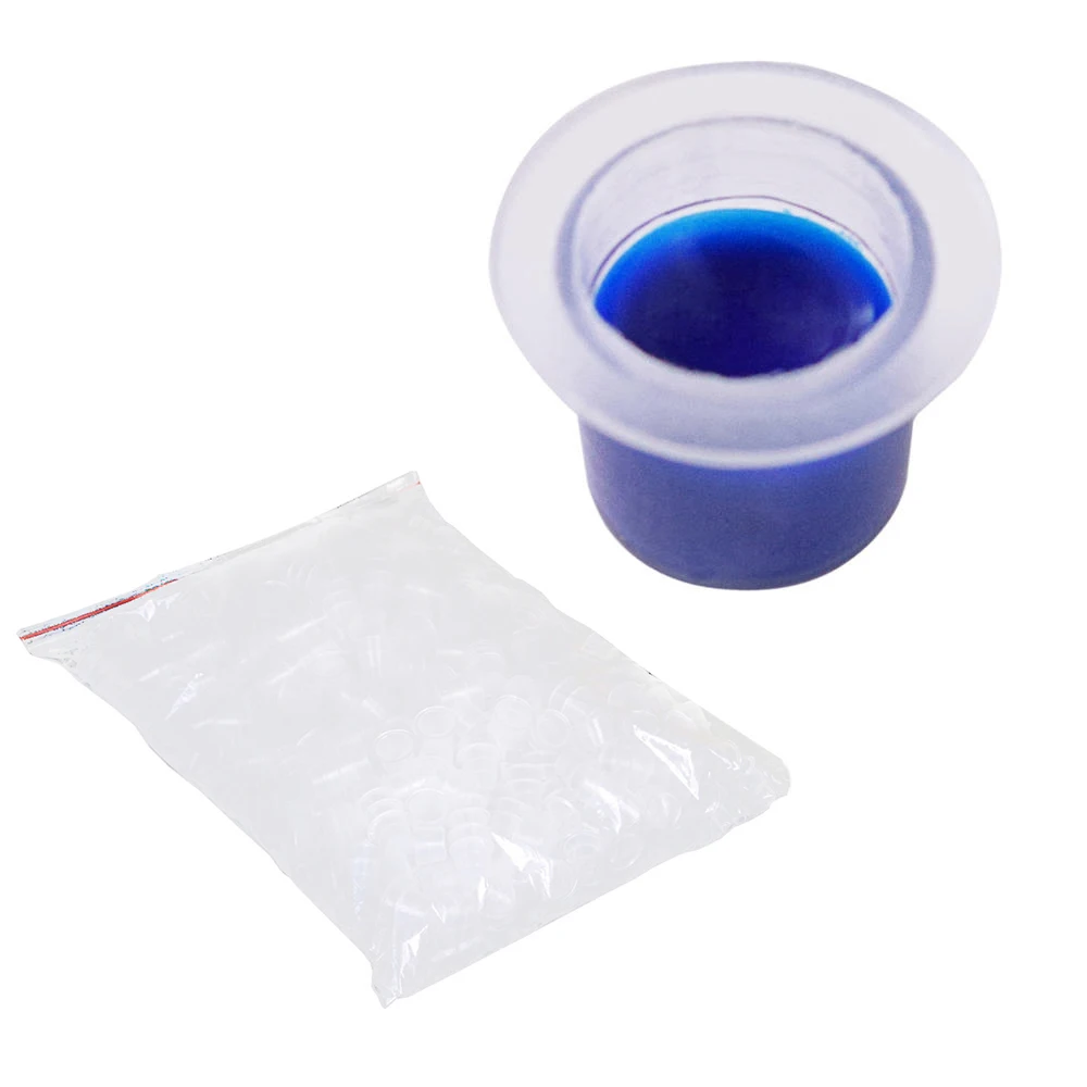 

1000pc Plastic Tattoo Cups Disposable Microblading Tattoo Ink Cups Permanent Makeup Pigment Container Holder Tattoo Accessory
