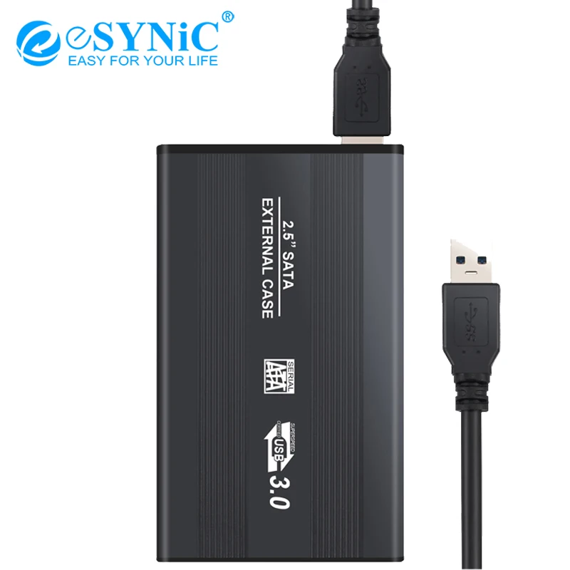 Esynic USB 3 0 внешний 2 5 &quotSATA HDD SSD жесткий диск Корпус Корпуса Caddy Поддержка Windows