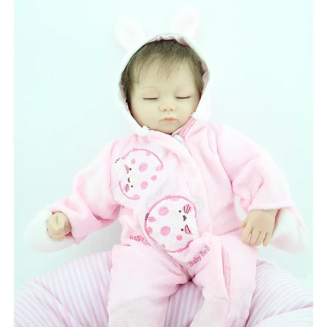 Детская Мягкая силиконовая Реалистичная одежда для детей 2 4 лет Reborn Baby Doll collectibles