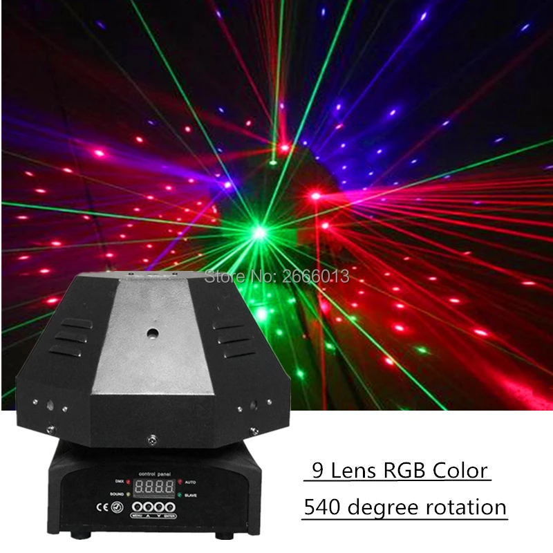 540 градусов вращающийся RGB Линейный луч эффект сканирования лазерный светильник