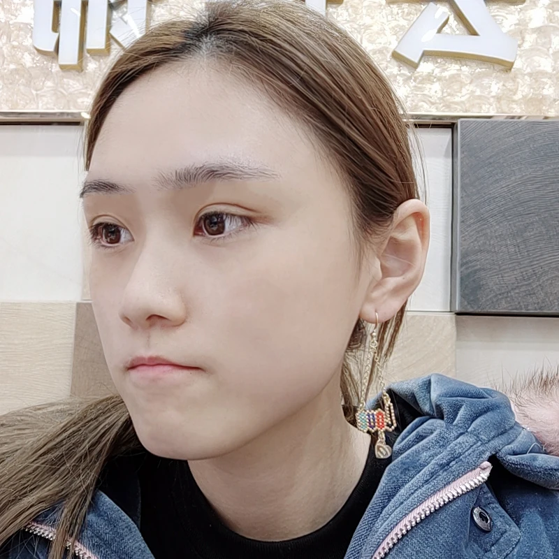 

FAIRYWOO Miyuki Letter Love Drop Earring Gold Chain Paris Pendant Sweet Heart Earrings Ladies Handmade Friendship Gift Wholesale