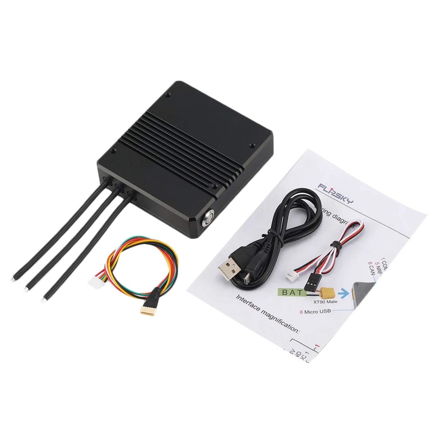 Hglrc Flipsky Fsesc V6.6 60A Esc с алюминиевым корпусом для электрического скейтборда