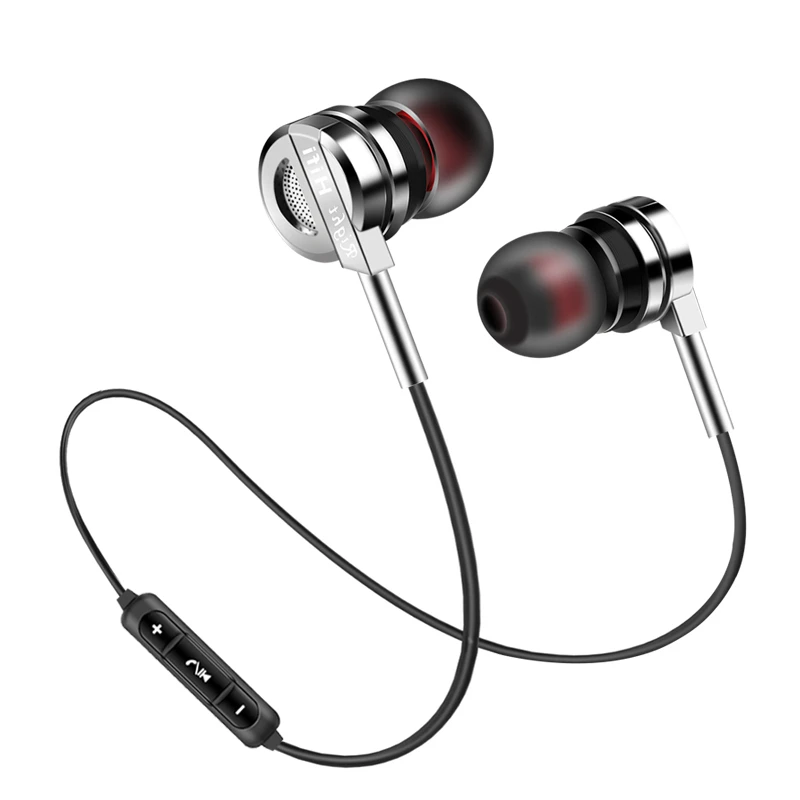 BX4 наушники шейные беспроводные Bluetooth спортивные с микрофоном для телефона iPhone