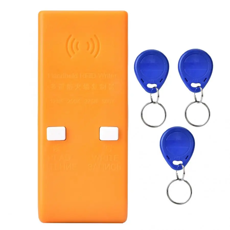 Дубликатор ключ ручной желтый RFID зашифрованный копир ридер писатель 125 кГц 250 Rfid карточный копир|Считыватели
