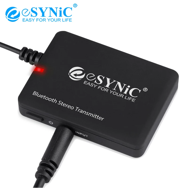 Esynic аудио передатчик Bluetooth v2.1 + EDR 3 5 мм Jack A2DP адаптер для ТВ MP3