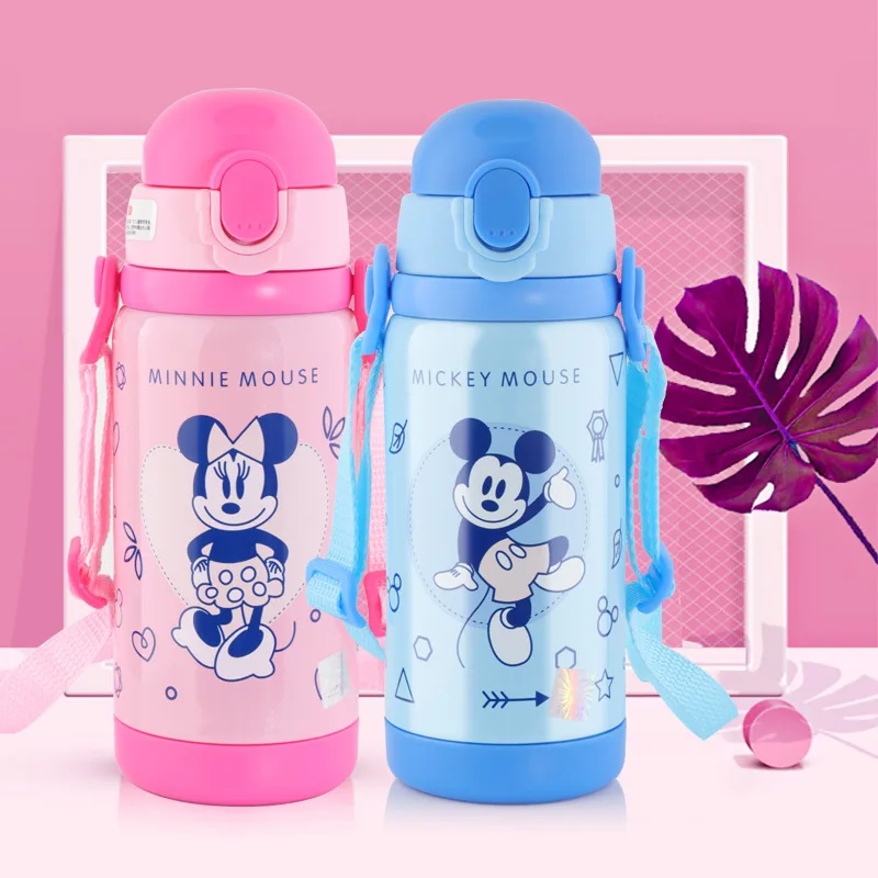 Disney 450 мл детская Изолированная бутылка с Микки Маусом термос чашка для воды