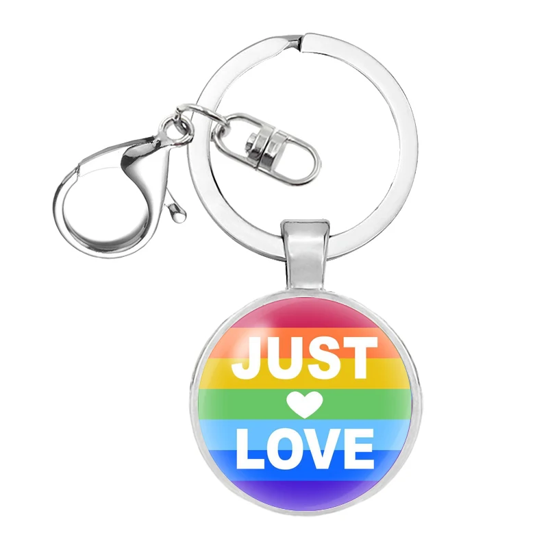 SZ Радуга гей pride брелок для ключей ЛГБТ подарок лесбиянок подвеска сувенир Llaveros