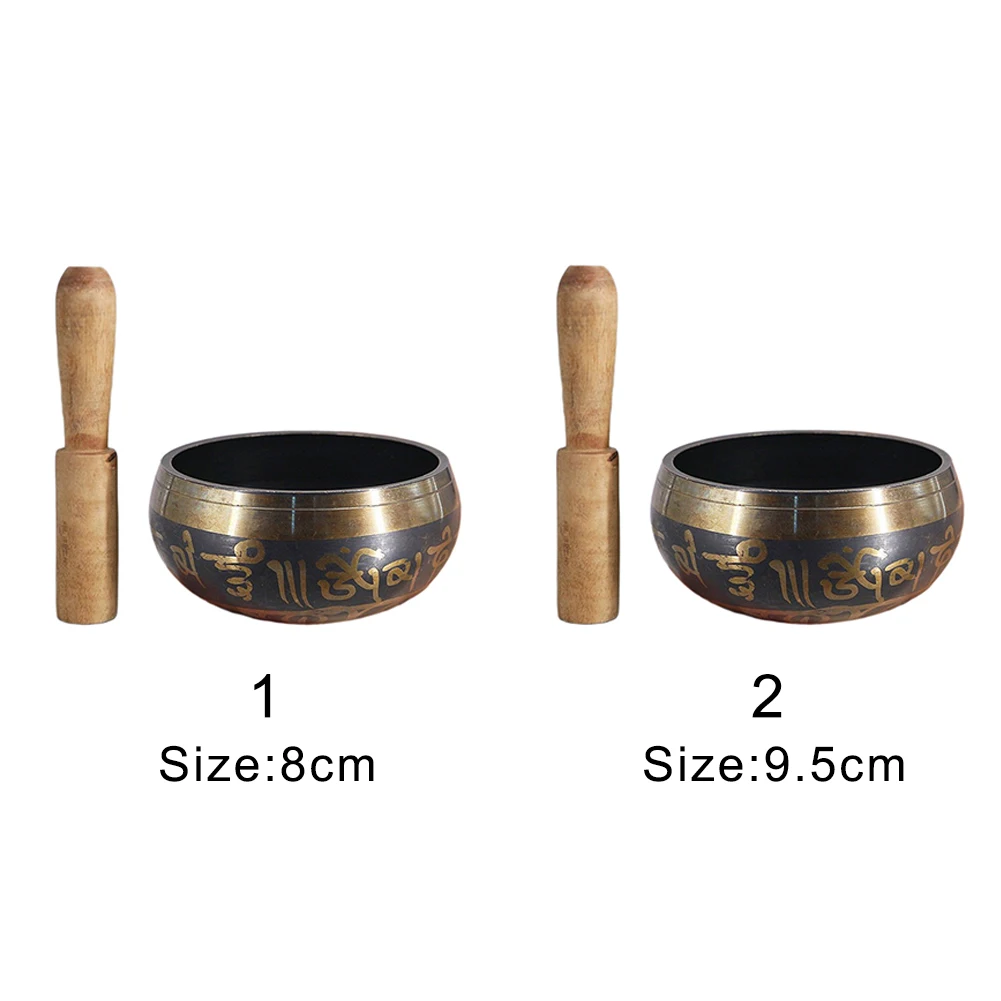 Buddhism Alms Bowl Yoga Meditation Tibetan Singing Copper Sound Therapy Accessory | Дом и сад