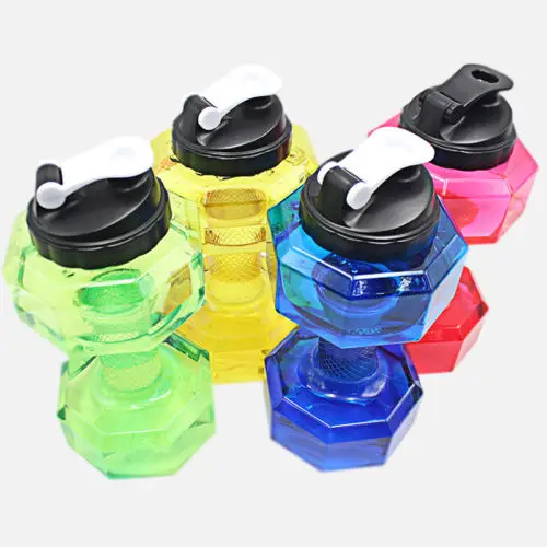 2018 Новая мода Горячая популярная 2.2L PETG гантели большая бутылка для воды Спорт бег