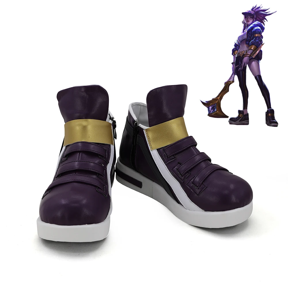 Обувь для костюмированной вечеринки League of Legends LOL K/DA Akali Фиолетовые женские