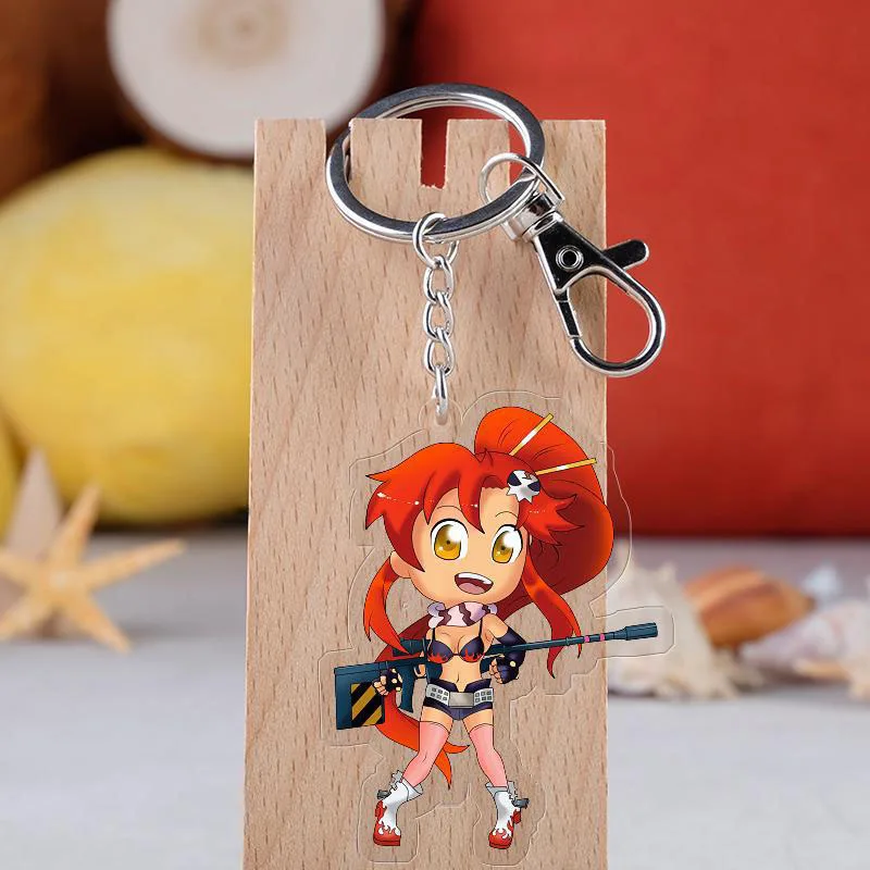Аниме Tengen Toppa Gurren LagannCosplay брелок с мультяшной фигурой акриловый автомобильный