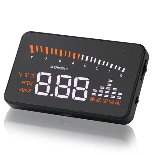 X5 автомобильный HUD Дисплей с головками OBD2 OBDII система предупреждения о превышении