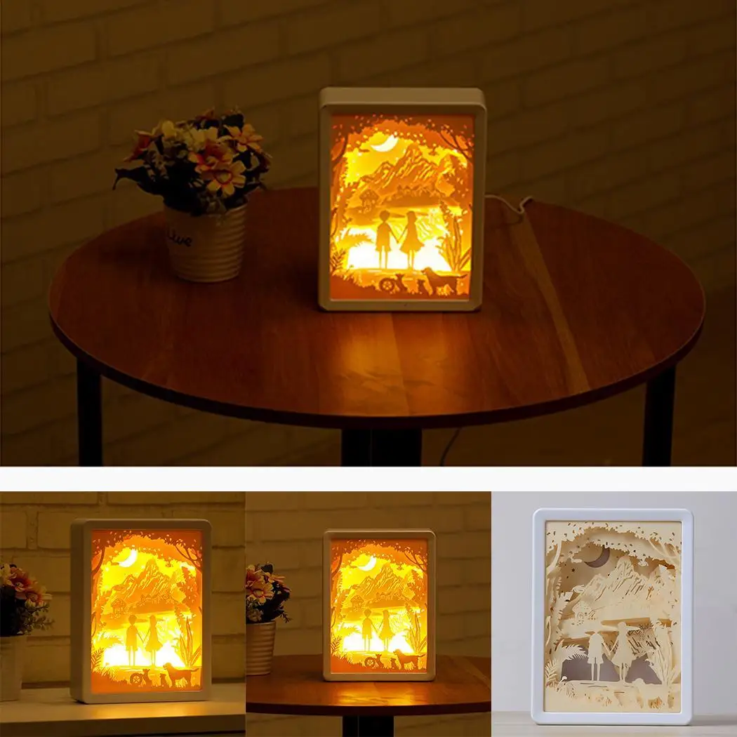 Милая квадратная форма LED ночник лампа настольная прикроватная подарок US Тип 5W 36V