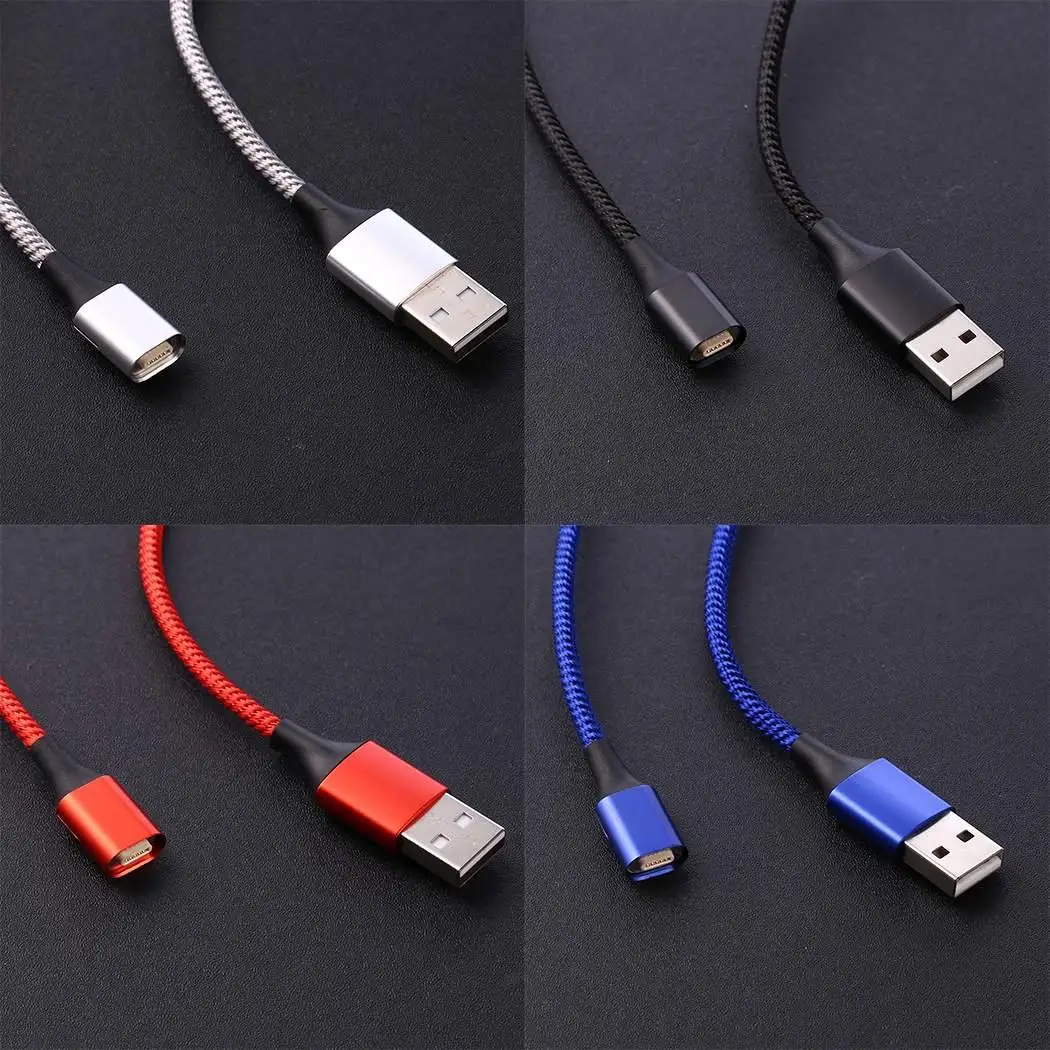 Micro USB Type C Магнитный зарядный кабель совместимый интерфейс порт 3A для Android