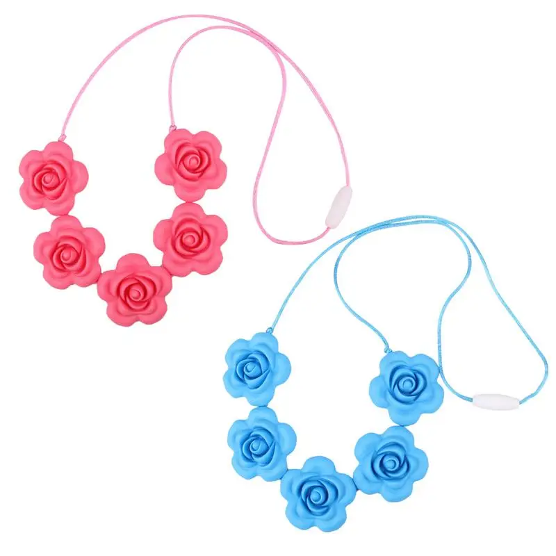 

Silicone Teether DIY Pacifier Chain Clip Silicone pendant Baby Shower Gift Teething Toy Necklace Silicone beads