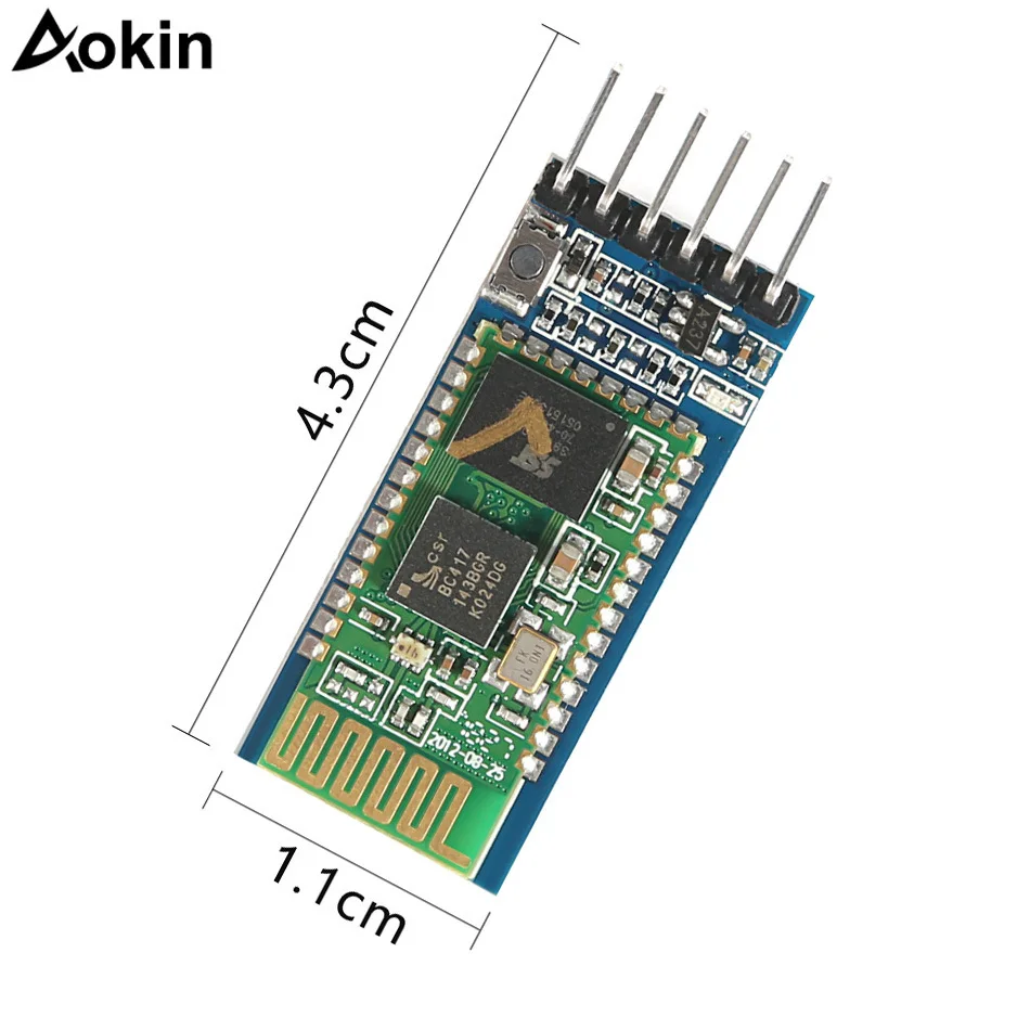 10 шт. HC05 HC-05 JY-MCU анти-обратный Встроенный Bluetooth серийный сквозной модуль master-slave 6pin