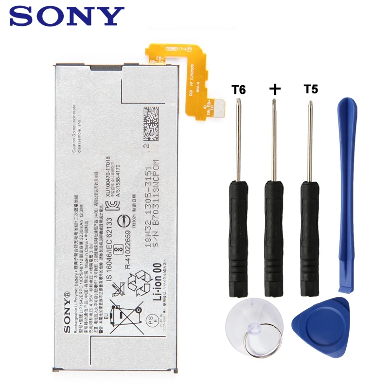 

Sony Original Replacement Phone Battery For SONY Xperia XZ Premium G8142 LIP1642ERPC Authentic Rechargeable Battery 3230mAh