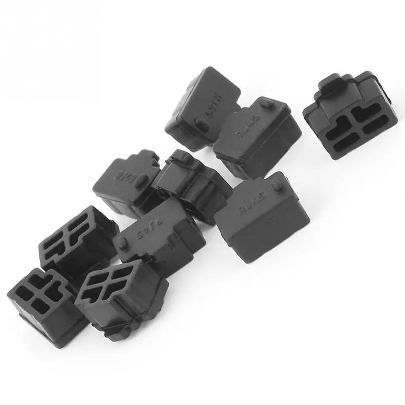 10 шт./лот черный Ethernet концентратор порт RJ45 анти защитная крышка от пыли протектор