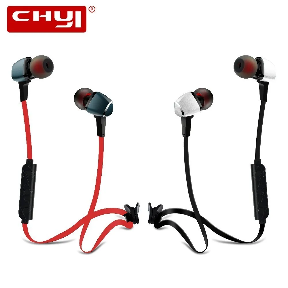 CHYI Bluetooth наушники беспроводные спортивные магнитная гарнитура стерео микрофон