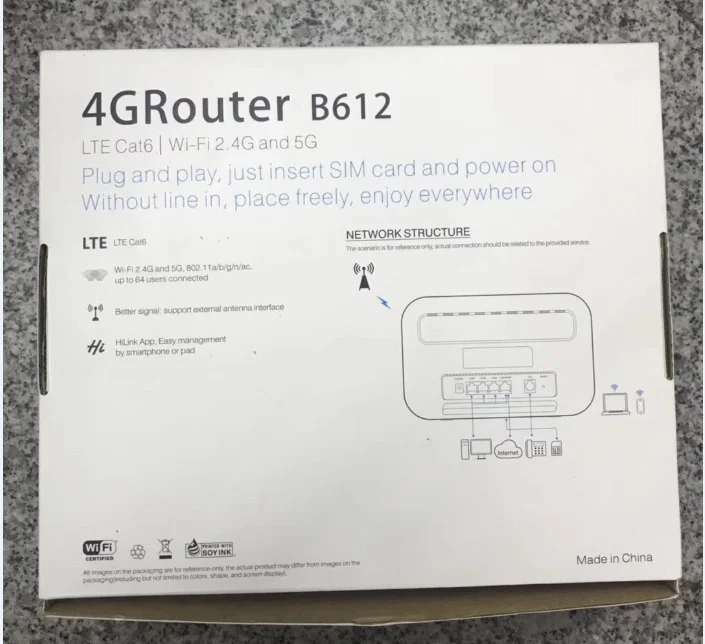 300 Мбит/с huawei B612s 25d 4G LTE Cat.6 CPE WiFI беспроводной маршрутизатор|Беспроводные роутеры| |