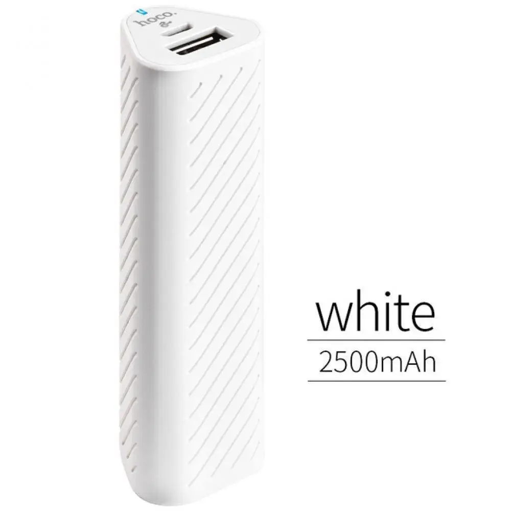 HOCO портативное зарядное устройство 2500 мАч мини USB Внешнее для iphone X 7 8 Xiaomi