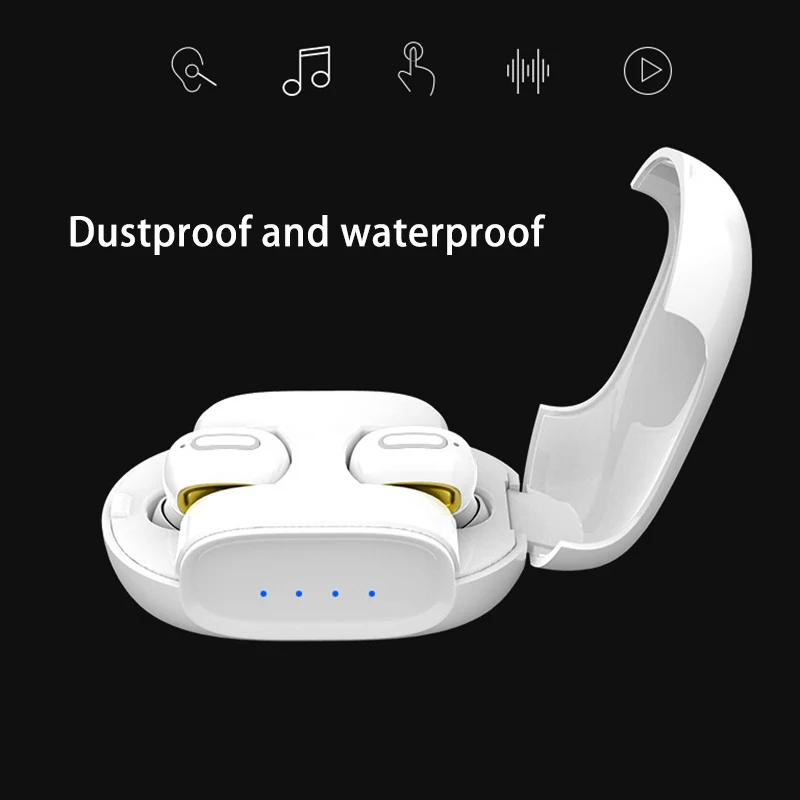Капсула беспроводные TWS наушники V4.2 Bluetooth гарнитура глубокий бас стерео звук
