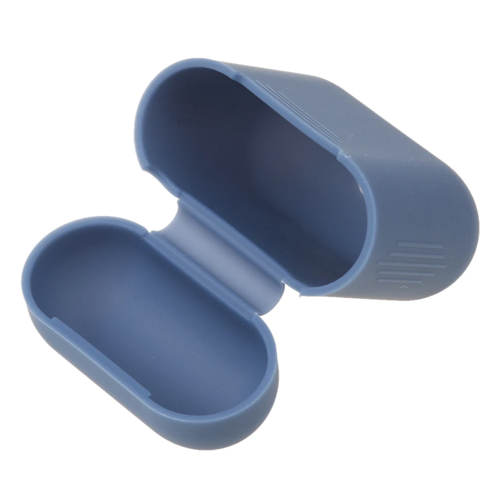 Силиконовый противоударный защитный чехол для Apple AirPods Blue | Электроника