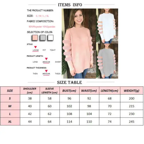 

Women Hoodie Long Sleeve Pullover O-neck Sweatshirt Jumper Splice Top