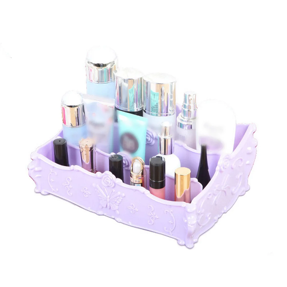 Косметическая коробка для хранения с несколькими решетками ухода за кожей чехол органайзер макияжа