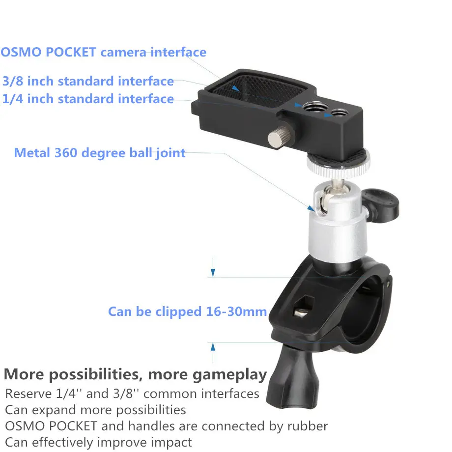 Карманный стабилизатор для DJI OSMO ручной держатель велосипеда кронштейн зажим