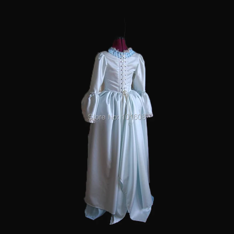 Tailored!Royal Blue Taffeta Vintage Duchess Princess Civil war 18th Court Belle Marie Antoinette DRESS Victorian dresses HL-375 |