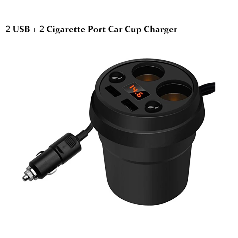 Универсальное автомобильное зарядное устройство с 2 USB портами 12 В/24 В