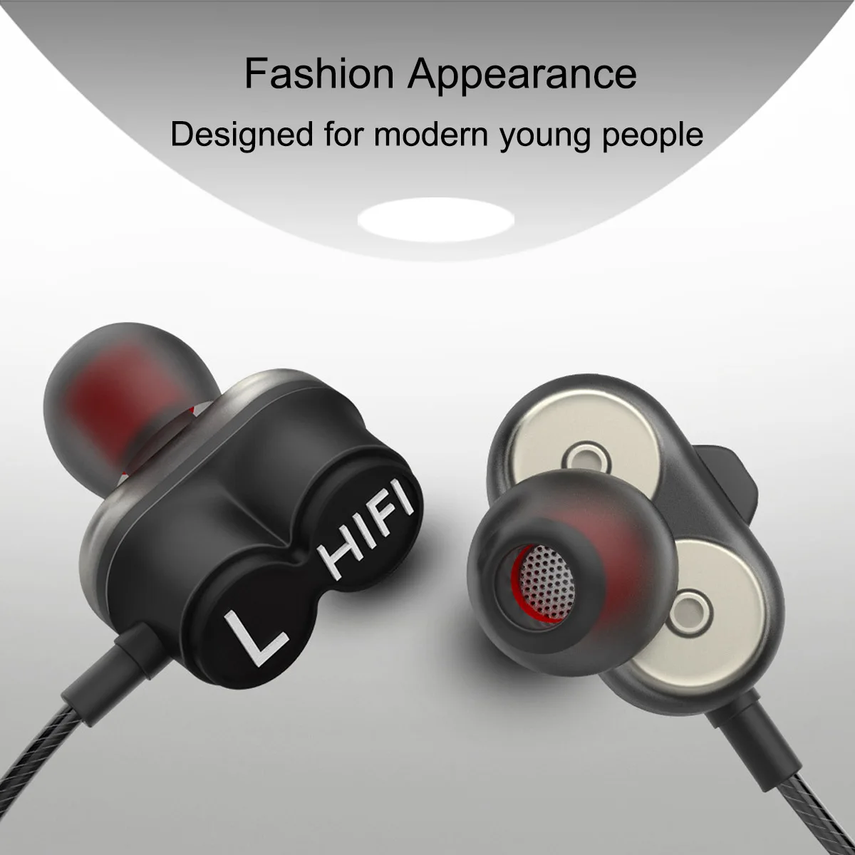 Наушники в ухо наушники с микрофоном двойные для водителей стерео Hi Fi аудио и бас