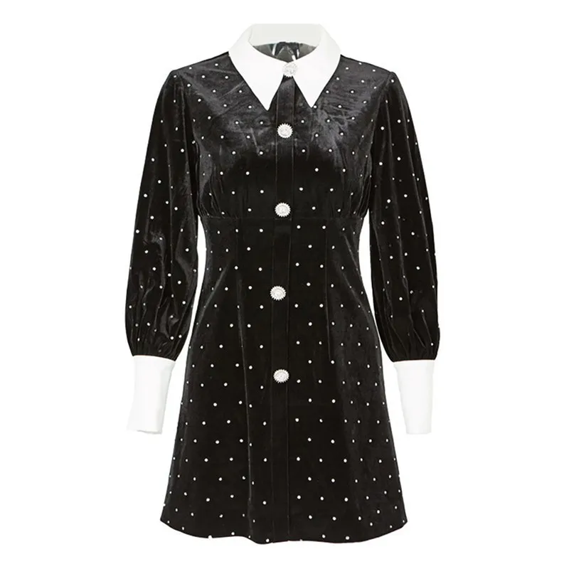 TWOTWINSTYLE элегантное платье-рубашка женское платье с длинным рукавом тяжелый