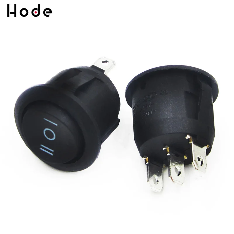 AC 250V/6A 125V/10A 3 Pin мини круглый включения-выключения кулисный переключатель Диаметр