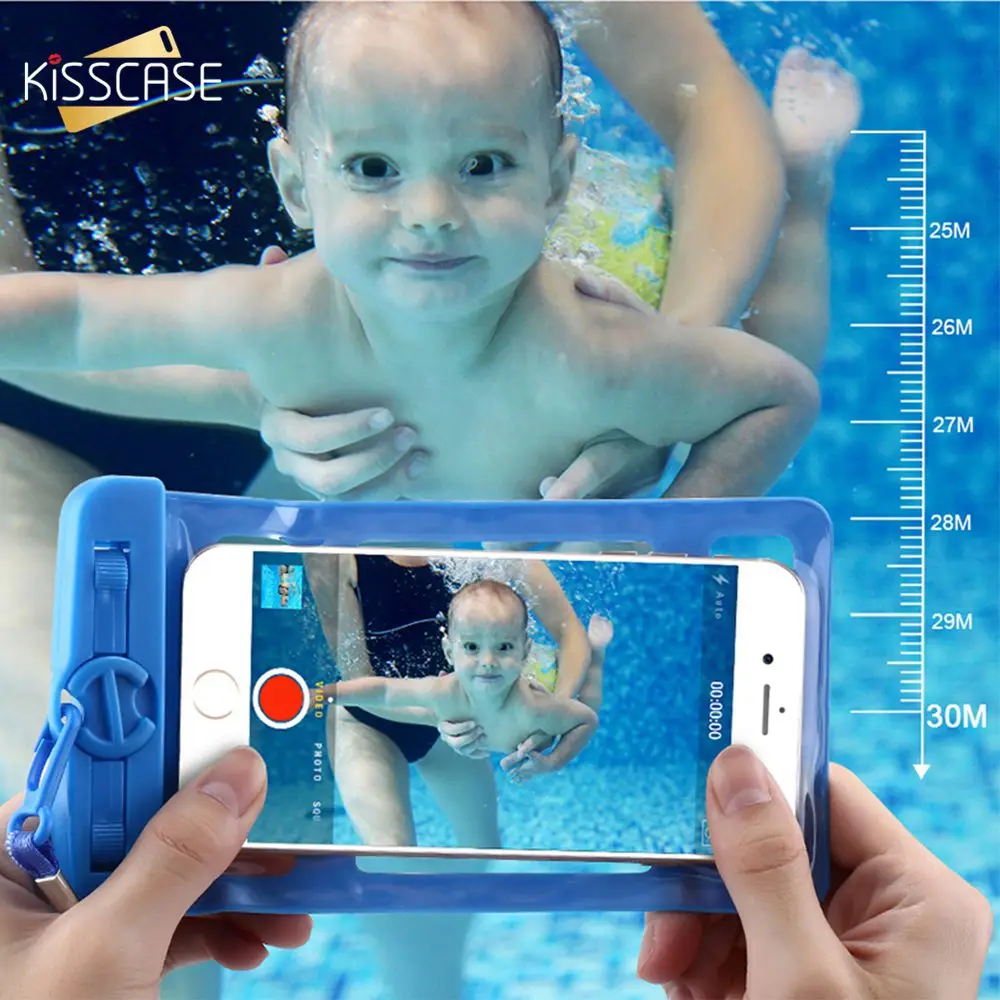 KISSCASE IPX8 водонепроницаемый чехол для iPhone сумка плавания Samsung S10 Note 9 Huawei Mate 20|Сумки