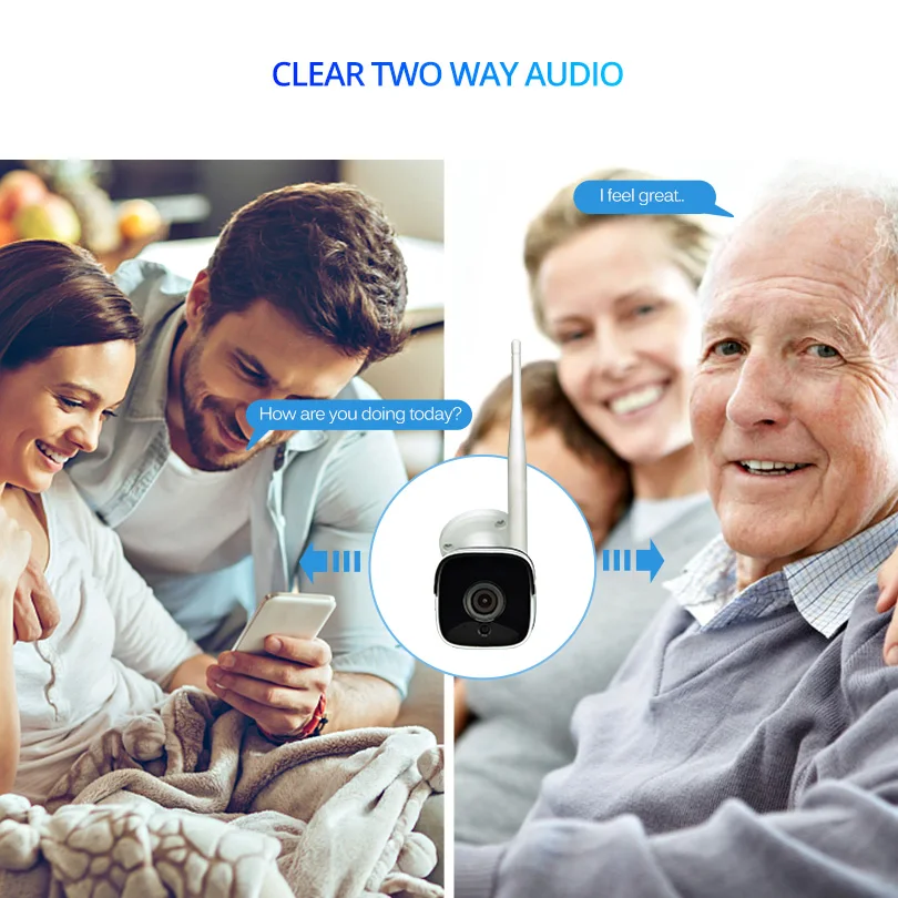Wetrans CCTV Камера Wi Fi 1080 P безопасности дома беспроводной H.264 + IP Kamera камера с